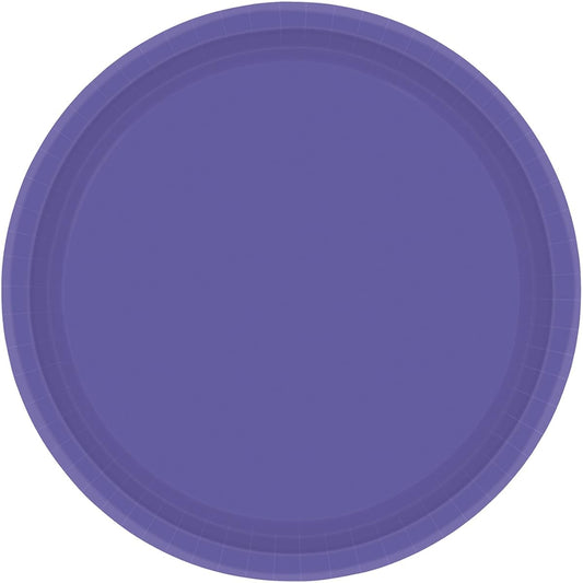 Amscan Paper Plates, Purple