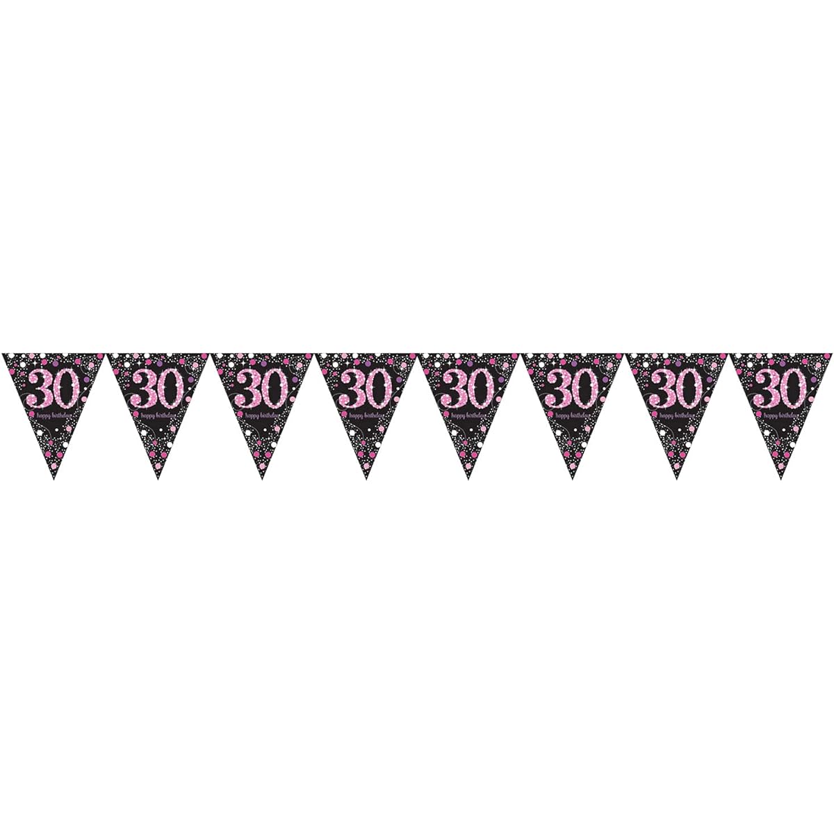 Amscan Sparkling Pink Celebration 30th Birthday - Bunting / Amscan Sparkling Pink Celebration 30th Birthday - Bunting