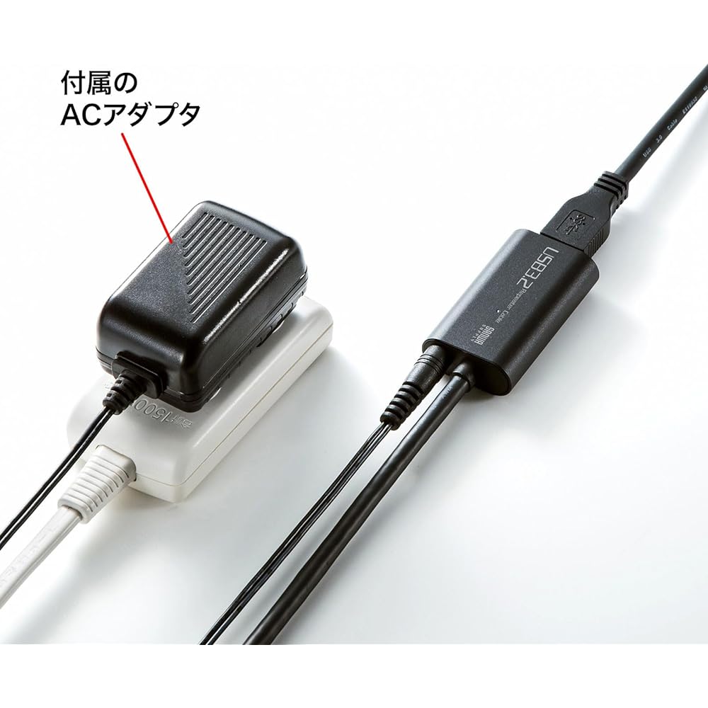 Sanwa Supply 10m extension USB3.0 active repeater cable USB3.1 Gen1 compatible KB-USB-R310