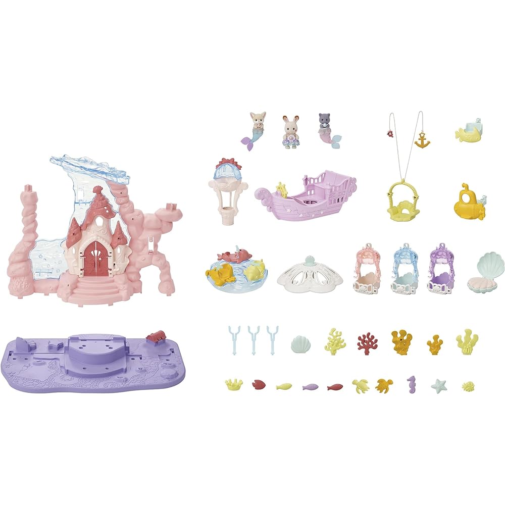 Sylvanian Families Amusement Park [Yumeiro Mermaid Castle] Co-72 ST Mark Certification 3 years old and up Toy Dollhouse Sylvanian Families EPOCH
