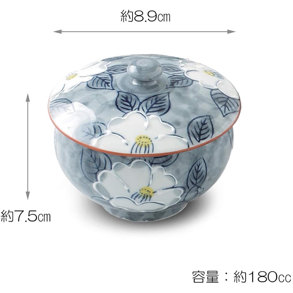 Ranchant Bancha Set Multi Earthenware Jar 16x13x9.5/Cup Φ8.9x7.5cm Ichichin Sanchahana Arita Ware Made in Japan