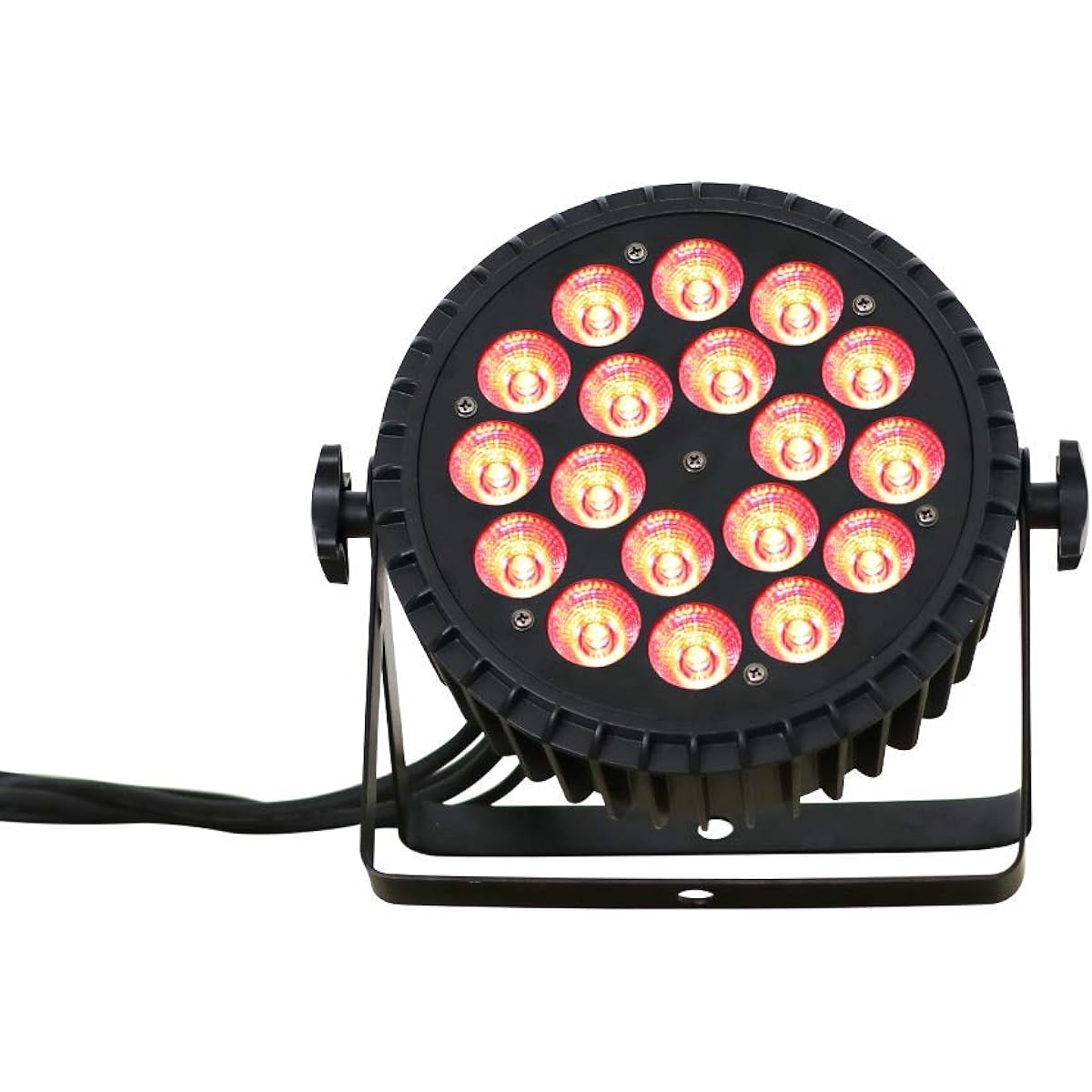 IMRELAX LED Par Light 18 Lights x 10W RGBW 4in1 Stage Light LED PAR CAN Ultra-thin Stage Lighting DMX Control Wedding Event Lighting