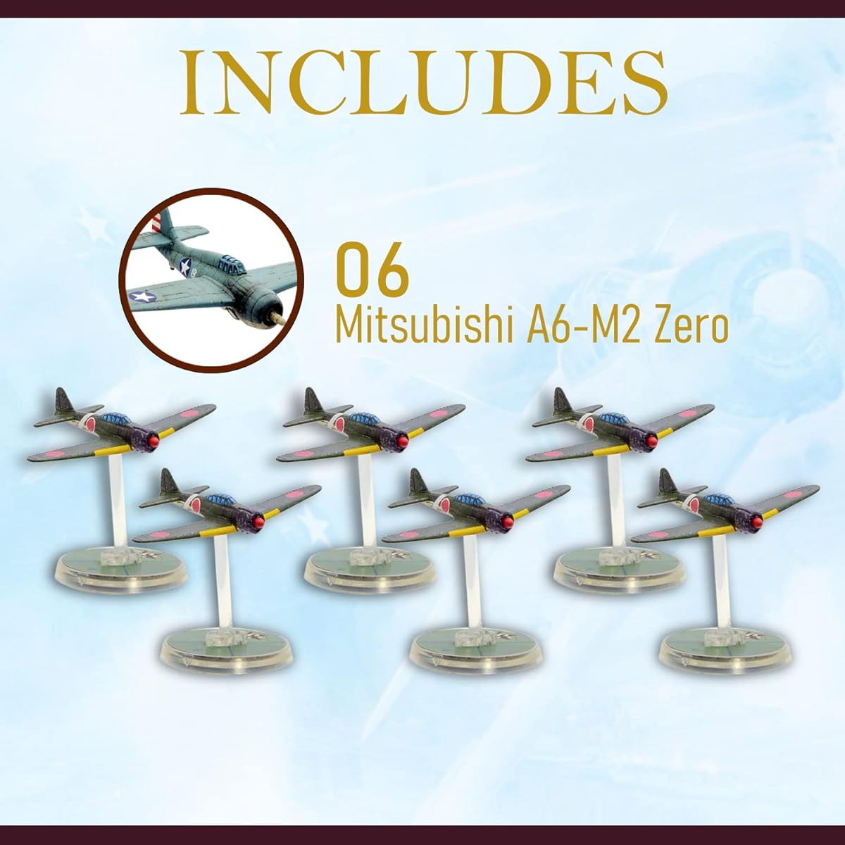 Warlord Games Delivery Blood Red Skies - The Battle of Midway Starter Set - 1/200 Scale WWII Air Combat Game - Airplane Model Kits for Miniature War Games