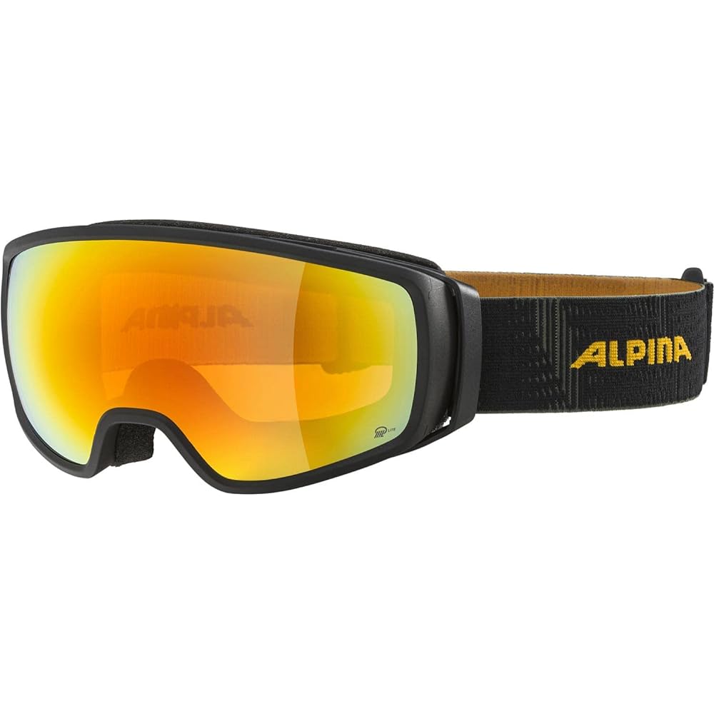 [Alpina] Ski Snowboard Goggles, Unisex, High-contact Mirror Lens, Anti-Fog, Can Be Used with Glasses, DOUBLE JACK Q LITE