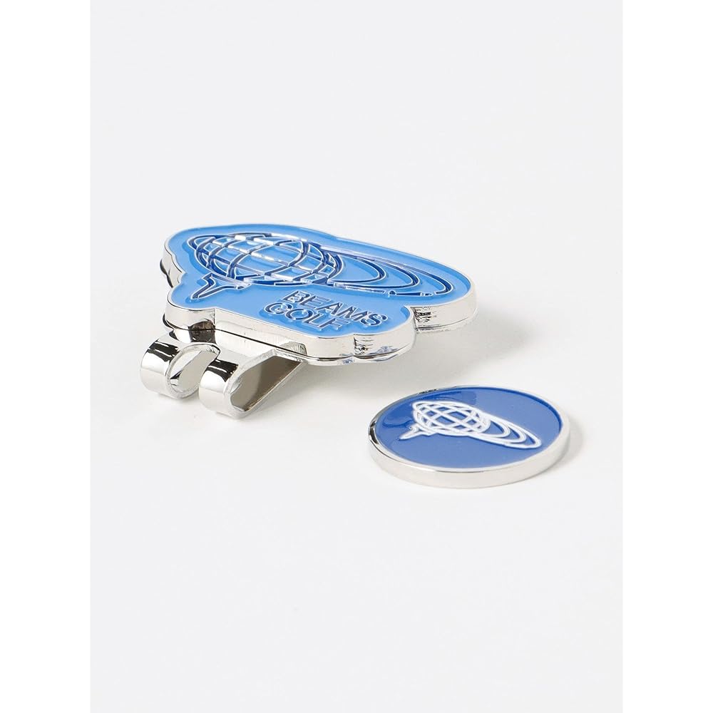[Beams Golf] Short Sleeve TEE Clip Marker Earth Logo 2 Men's BLUE -