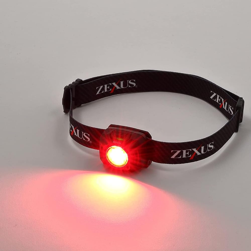 Fuji Touki ZEXUS LED Light ZX-R30 Rechargeable [Maximum 400 lumens Main LED lighting time: Up to 8 hours White/Red]