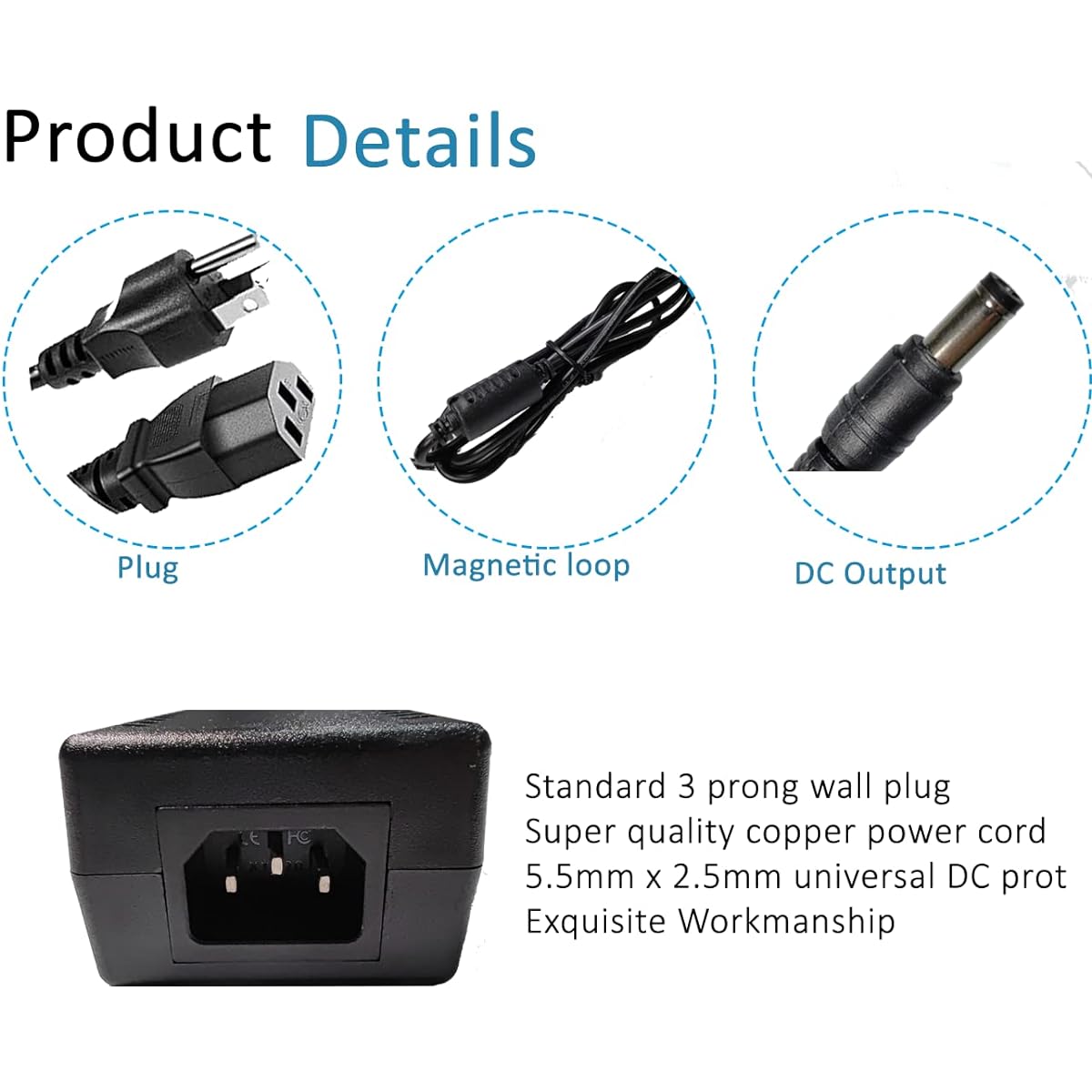5V 6A 30W AC Power Adapter