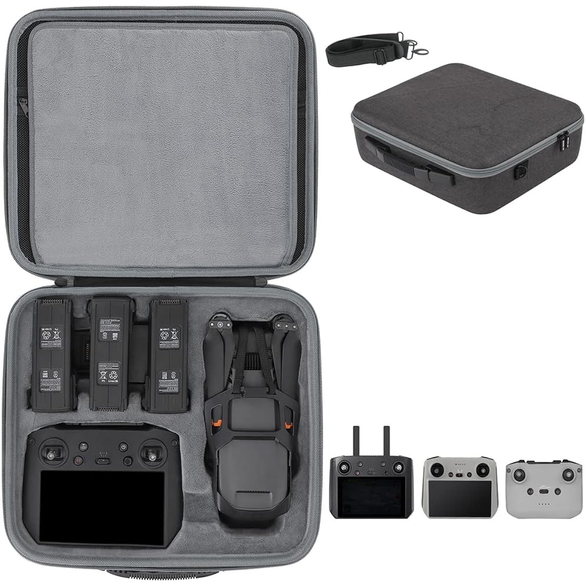 Coyktonty Storage Bag Carry Case for DJI Mavic 3 Pro/Mavic 3 Classic/Mavic 3 Drone Storage Bag Protective Box for DJI RC/RC PRO/RC-N1 Controller (Storage Case)