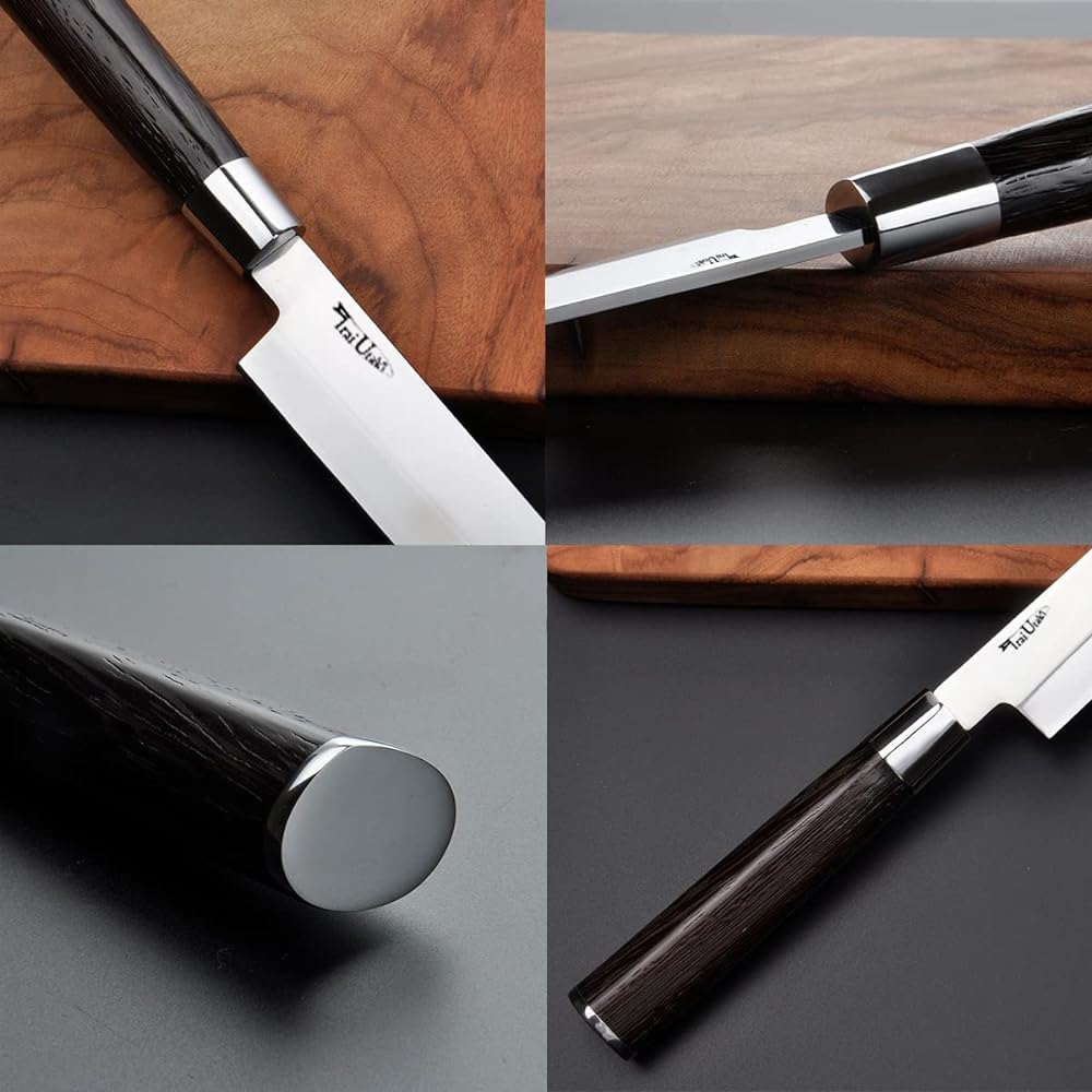 Irai Utaki Sashimi Knife, Yanagiba Knife, 240mm, Single Edge, Made of German 4166 Steel, Natural Wood Handle that Fits in Your Hand, Home Use, Fish Knife (240mm Yanagiba Knife)