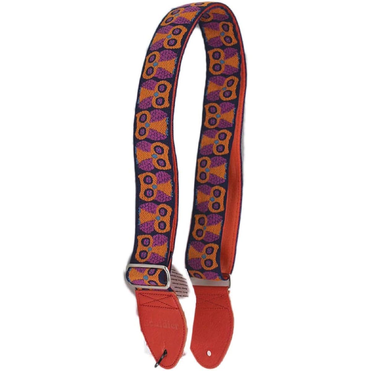Souldier straps Owls Orange guitar strap