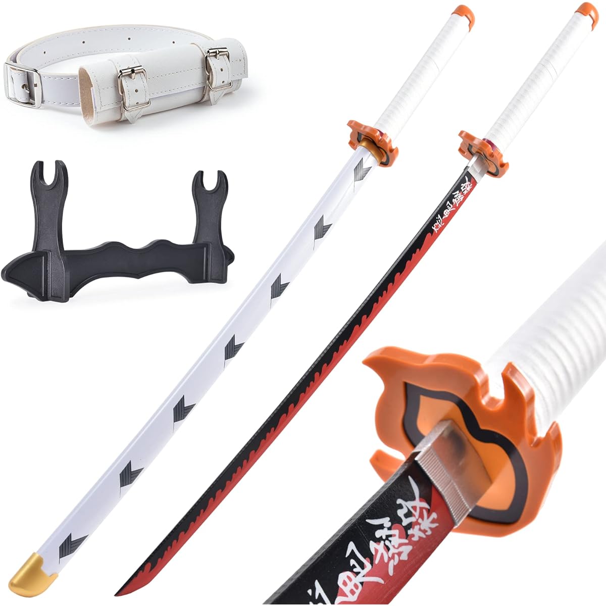 Rengoku Sword Demon Slayer Sword - 41 inch Anime original texture for role playing collection