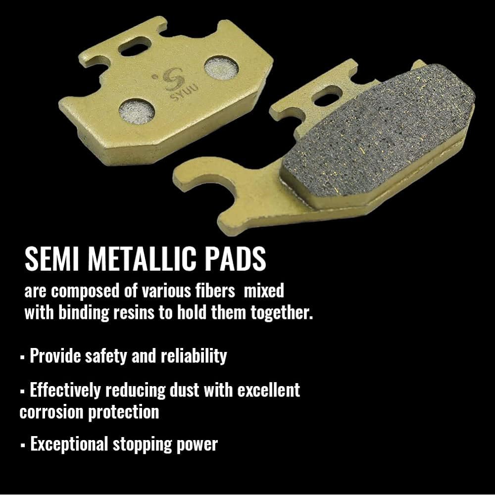 SYUU Motorcycle Replacement Front Rear Brake Pads Brakes, Can-Am Outlander 400 500 650 800 4x4 Renegade 500 800 2007-2012 FA307F FA317F FA307R