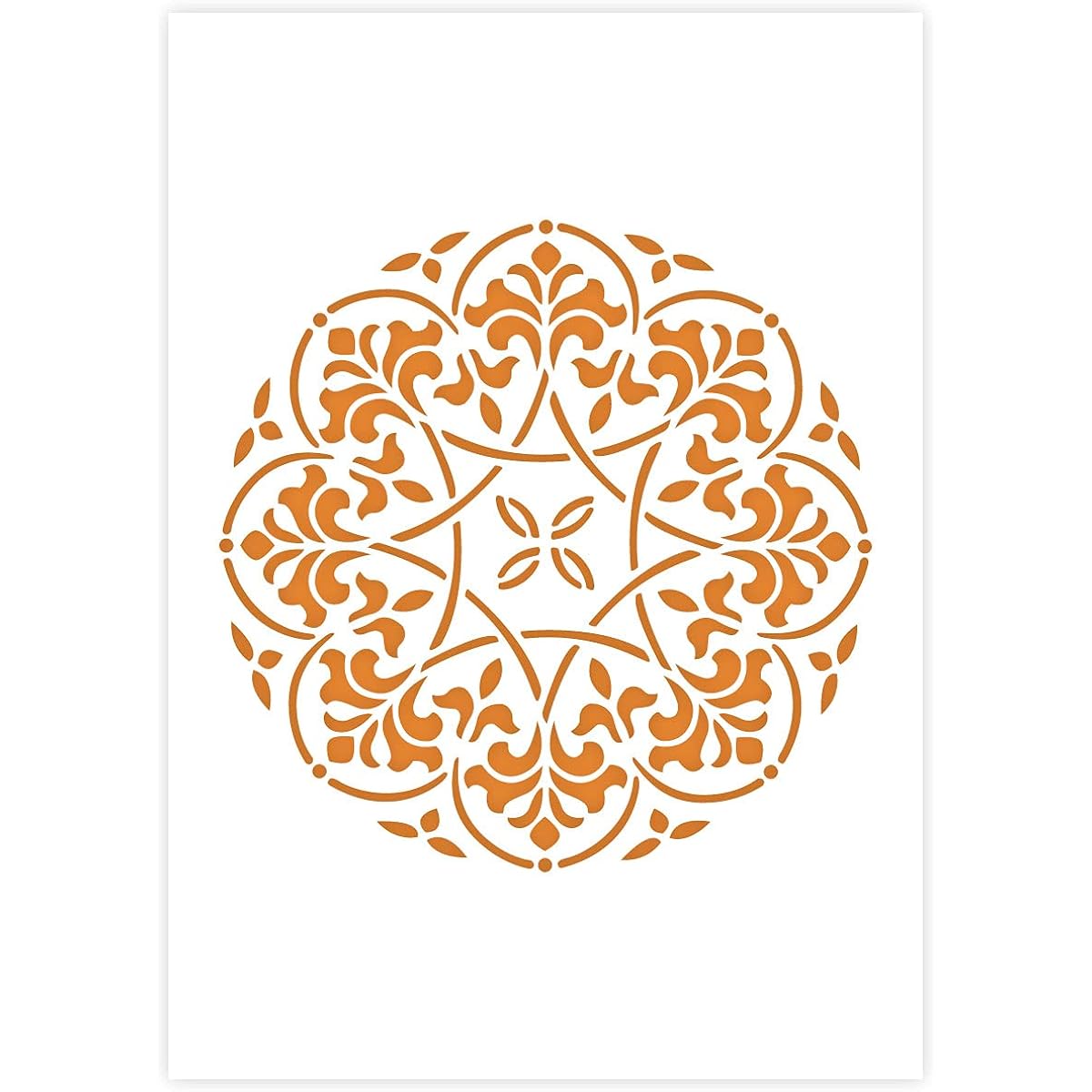 Mandala Stencil - Card or Plastic - A3 16.5 x 11.7 Inch - Mandala Ø 10 Inch - Reusable Kid Friendly Stencil - Painting Craft Cake Window Wall Furniture Stencil a3_mandala_10