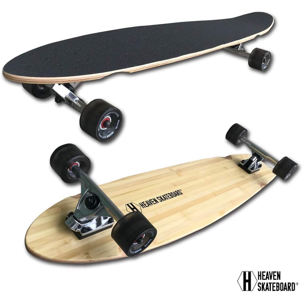 Outlet product HEAVEN BAMBOO 40" Heaven long skateboard Bamboo 40" x 9" WAVER TRUCK specification Stable riding BAMBOO For off-training of snowboarding surfing Long skateboard Long skate Surf skate