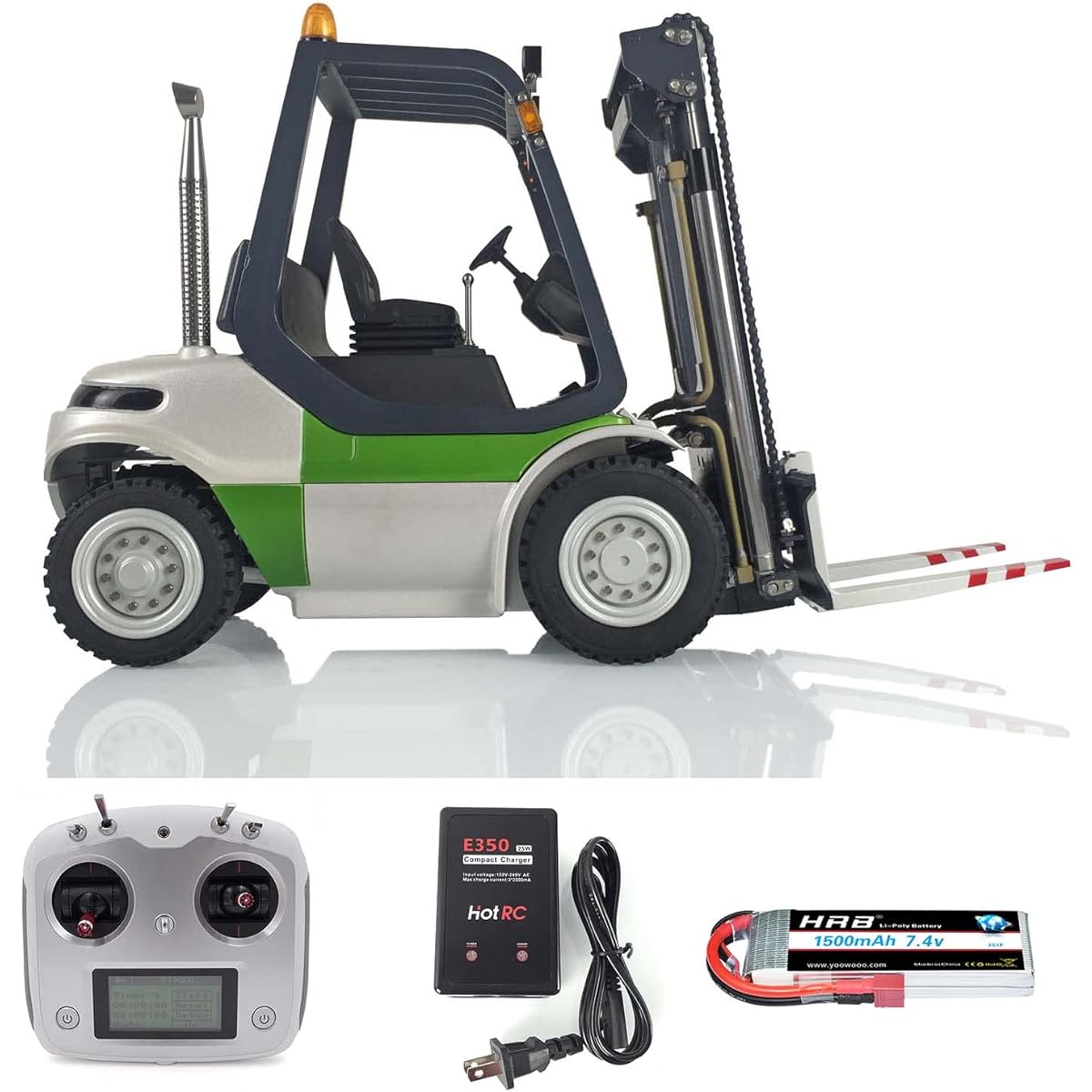 LESU 1/14 RC Linde Hydraulic Forklift Transfer Car RTR Model ESC Motor Light