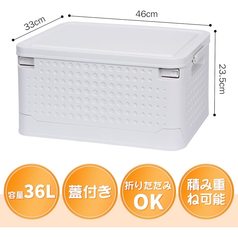 QUIENKITCH Set of 3 Storage Box, Foldable Storage Box, 36L, Storage Case, Costume Case, Plastic, with Lid, with Casters, Stackable, Clothes Home Storage Box, Clothes, Bedding, Accessories, Toys, Books, Storage Box