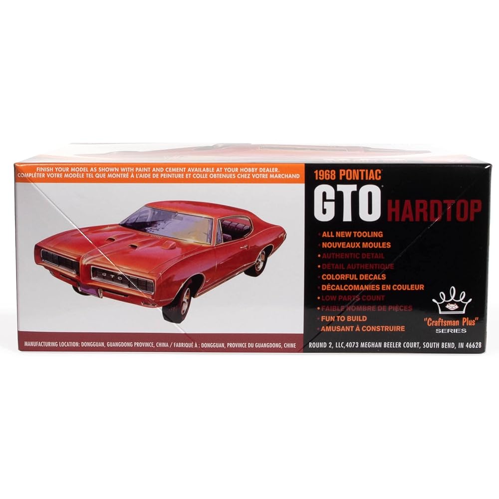 amt 1/25 1968 Pontiac GTO Hardtop Plastic Model AMT1411