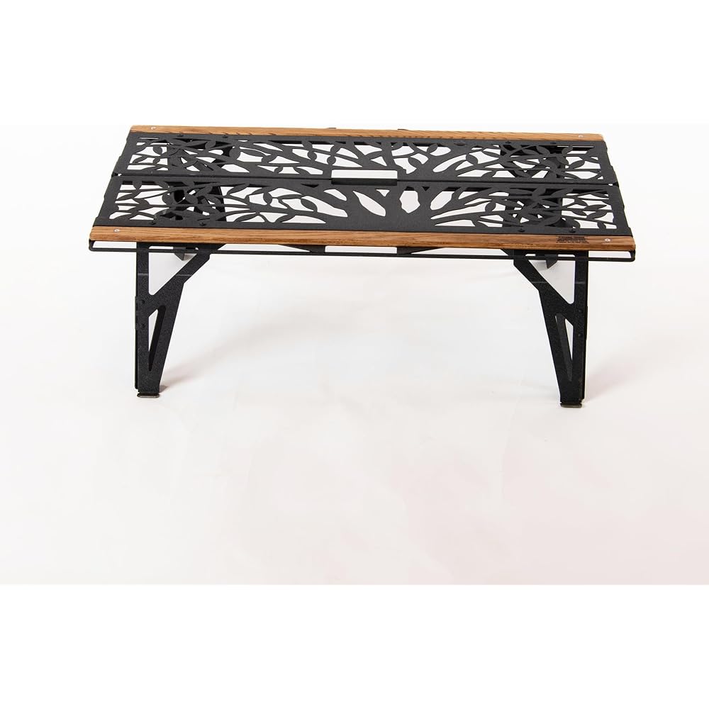 Nature tones Camp Furniture One Hand Cafe Table LONG version OHCT-L-SB Satin Black