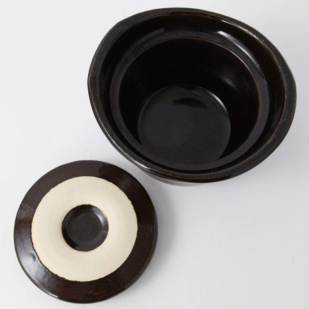MUJI Polished Earthen pot scorched 3 cups approx. diameter 22 x height 15cm 61052076