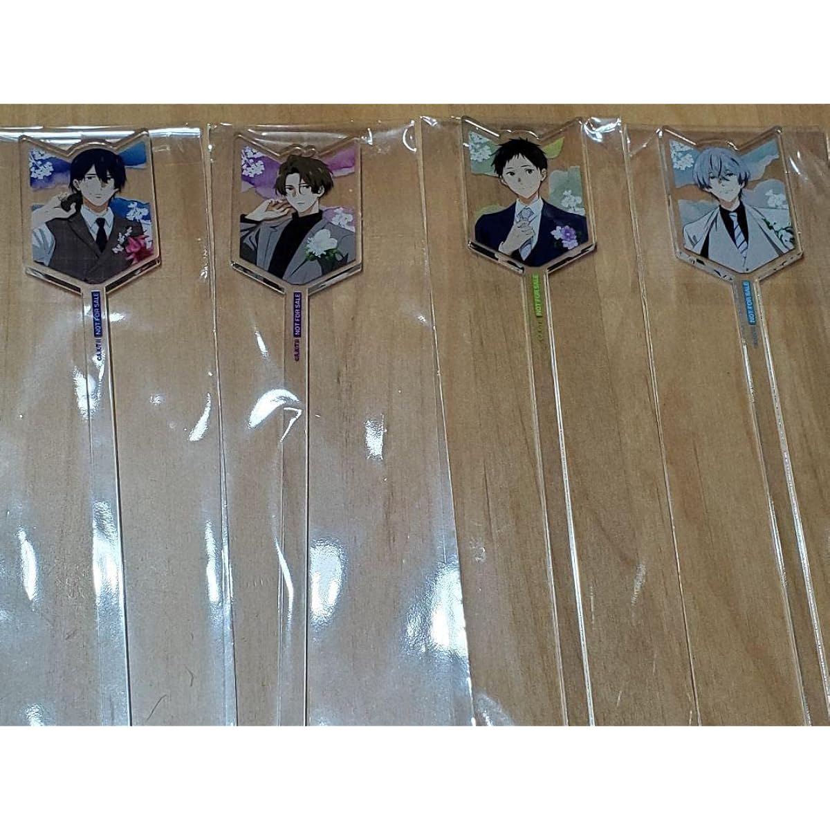 Tsurune Karaoke no Tetsujin Karatetsu Acrylic Stirrer Set of 4