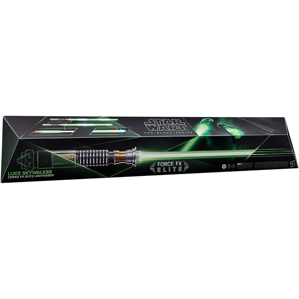 Star Wars STAR WARS Black Series Luke Skywalker Force FX Elite Electronic Lightsaber with Advanced LED and Sound Effects, Role Play Item for Adults F6906 Authentic