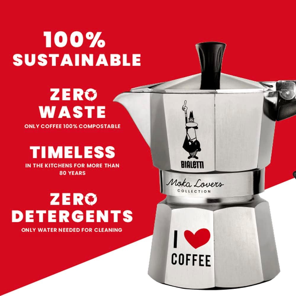 BIALETTI Bialetti Mocha Express ILC 3 Cup Silver Direct Fire Type (Coffee Maker Espresso Maker Macchinetta)