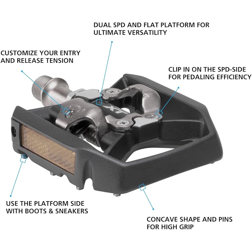 SHIMANO PD-T8000 with reflector included cleats/SM-SH56 EPDT8000