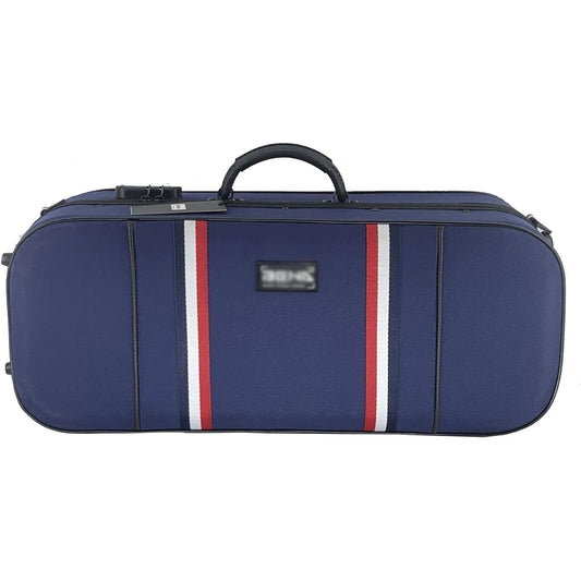 Violin Case Violin Double Violin Case Waterproof Oxford Fabric Fleece Case (Color: Blue, Size: One size)