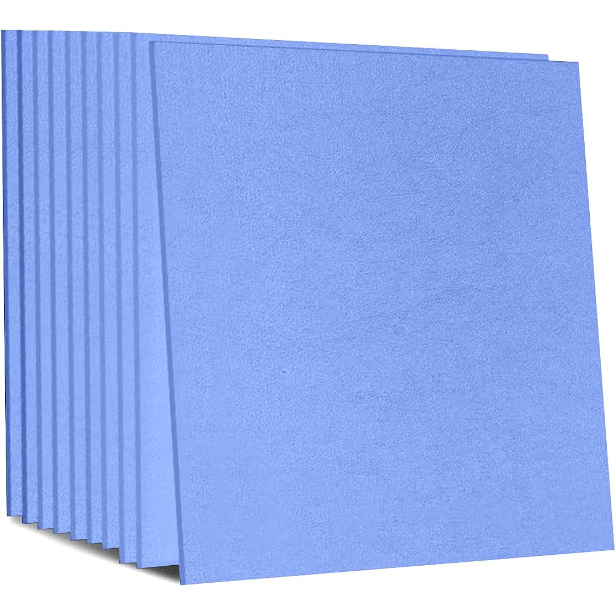 , Sound Absorbing Board, Sound Absorbing Sheet, 60*60cm, Thickness 0.9cm, Soundproofing Sheet, Hard Sound Absorbing Felt Board, Sound Absorbing Panel, Sound Absorption, High Density, Moisture Proof, For Walls and Floors, Polyester Fiber (Set of 24, Blue)
