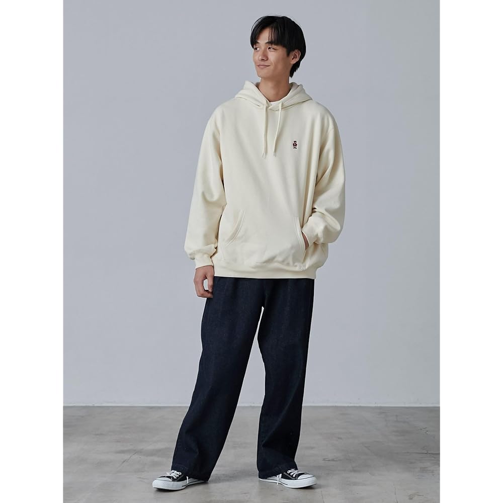 [Coen] One point bear embroidery brushed hoodie 75206360340