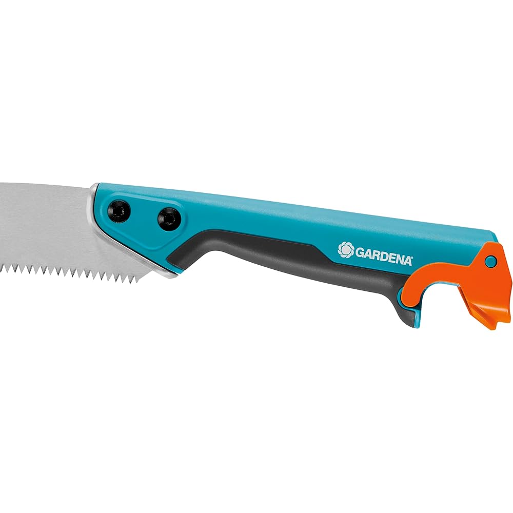 GARDENA Gardening Saw, Curved Blade Type, Made in Germany, Combi System, Turquoise, Blade Length 31.5cm, 300PP 8738-20
