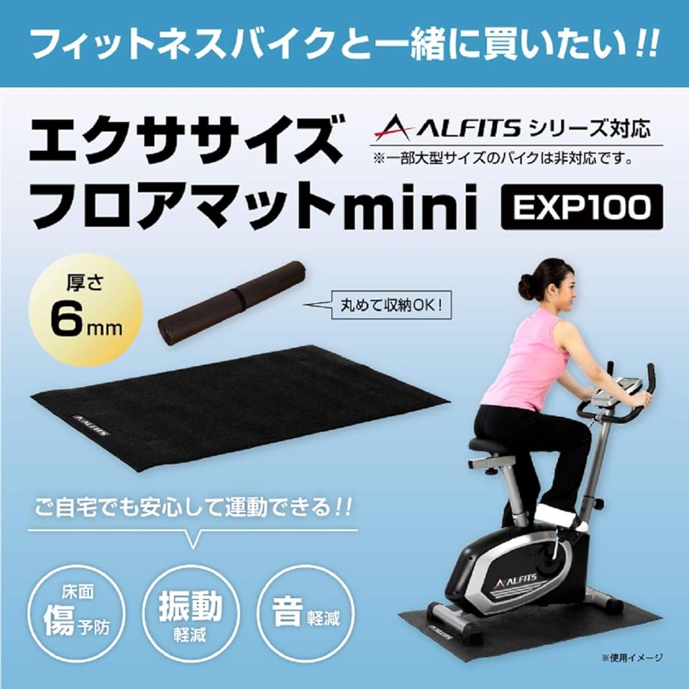 ALINCO Exercise Floor Mat Floor Protection Shock Absorption Anti-Slip EXP