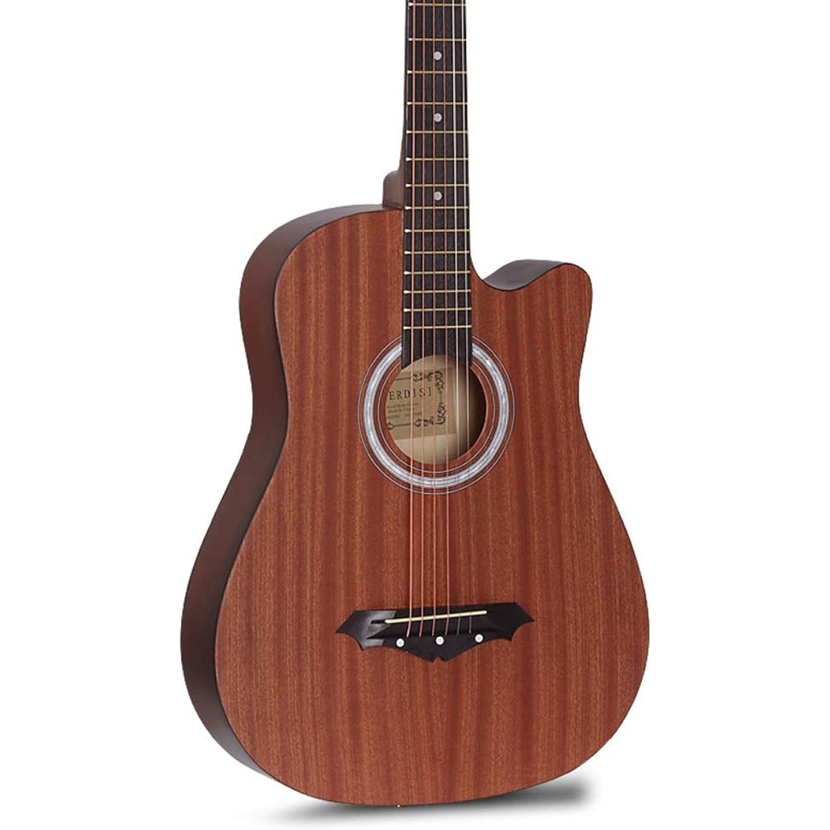 Beginner Practice Guitar, Beginner Full-Size Acoustic Guitar, Classical Guitar, Elementary School Student, Adult, Beginner Guitar (Color: Brown, Size: 38 inches)