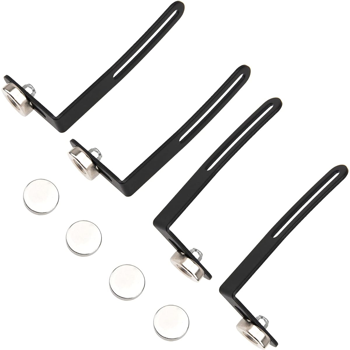 ShareGoo RC Car Body Shell Magnetic L Bracket Magnet Mount Bracket for Axial SCX10 90046 D90 1/10 Scale RC Crawler 4pcs