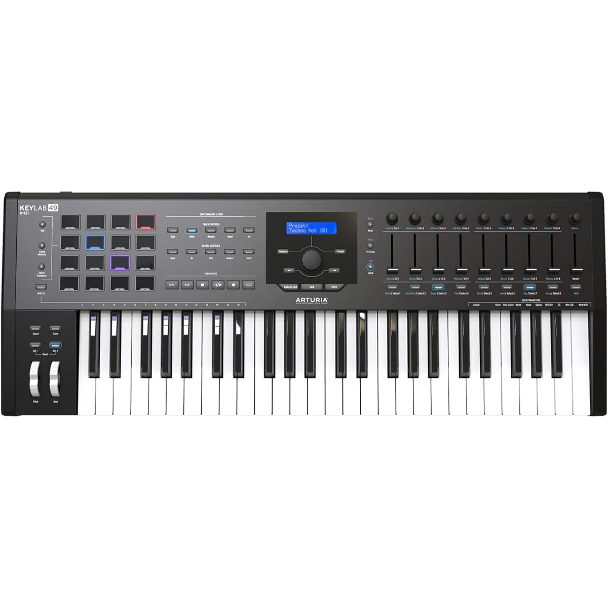 Arturia Keyboard Controller KeyLab mkII 49 Keys Black