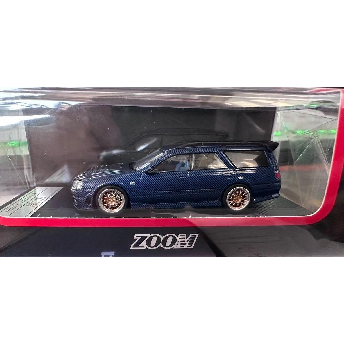 1/64 ZOOM GTR R34 WAGON Wagon Stagea Carbon Blue