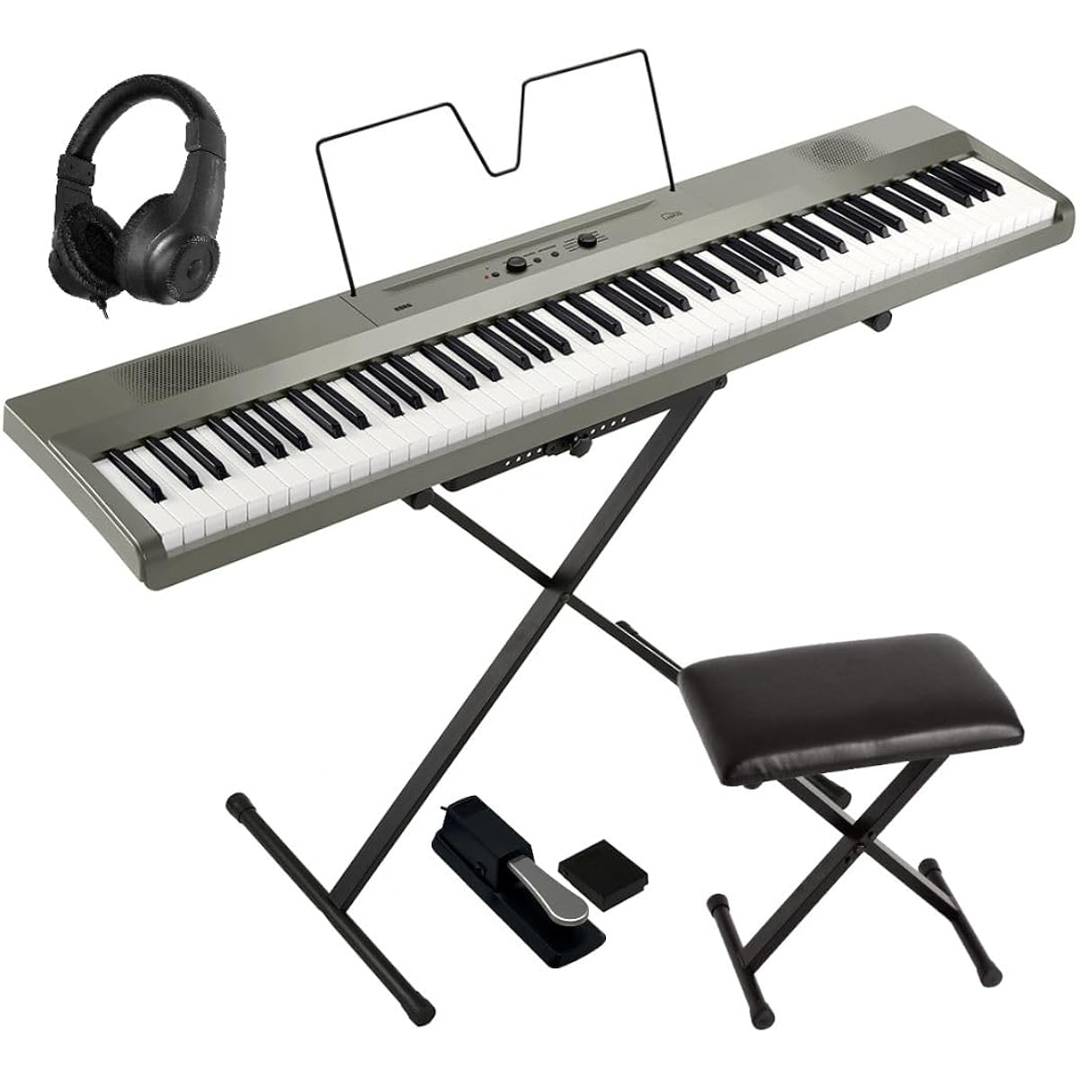 [Ready-to-use full option set] KORG Electronic Piano Keyboard 88 Keys Liano L1SP (MS Metallic Silver)