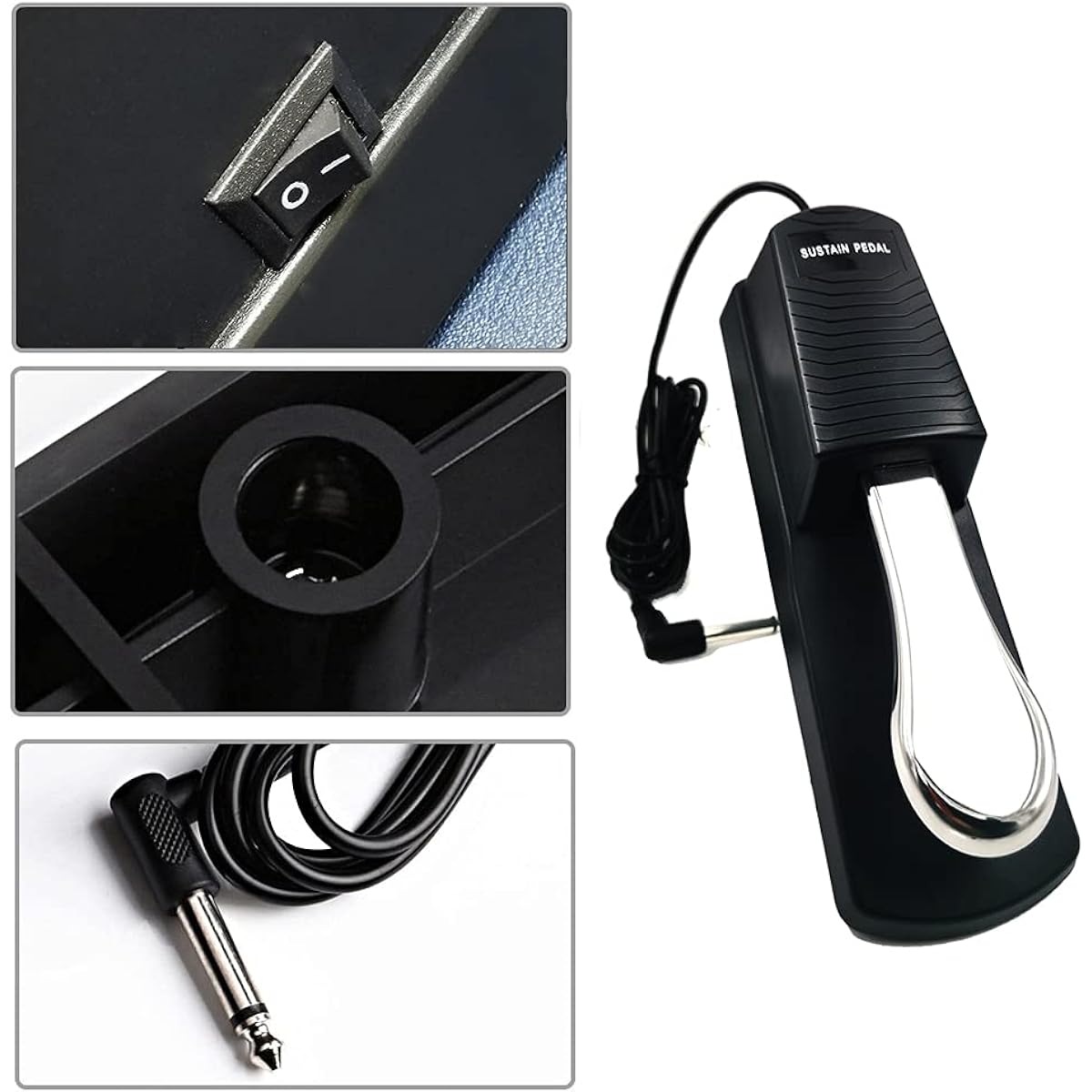 Koldot Sustain Pedal for Keyboard Digital Piano Universal Sustain Pedal Foot Damper Pedal