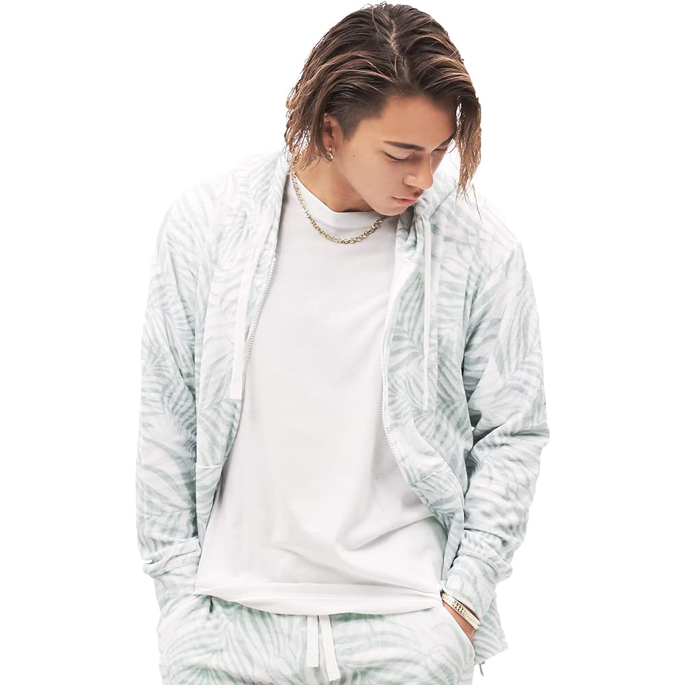 [JIGGYS SHOP] Jiggy's Shop Pile Zip Hoodie Men's Room Wear Tops Long Sleeve Towel Summer Parka