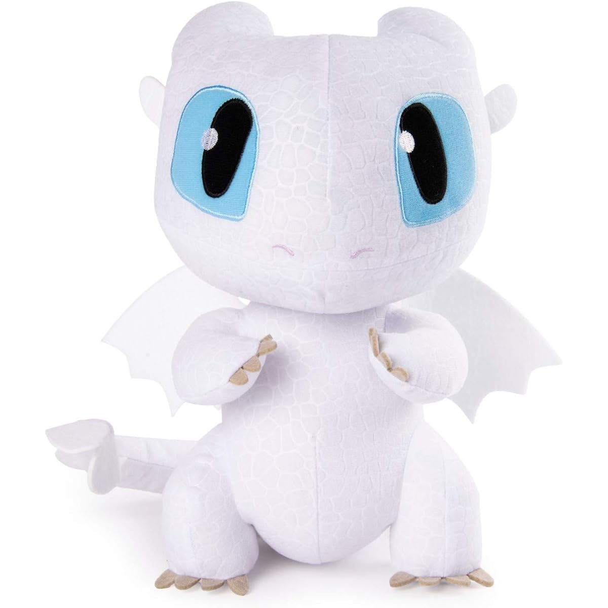 How to Train Your Dragon 3 Plush Toy 10 Inch Squeeze & Growl Plush Light Fury / DREAMWORKS HOW TO TRAIN YOUR DRAGON: THE HIDDEN WORLD 2019 SQUEEZE & GROWL PLUSH LIGHTFURY [Parallel Import] Spin Master Latest Movie Animation DreamWorks Dragon Talking