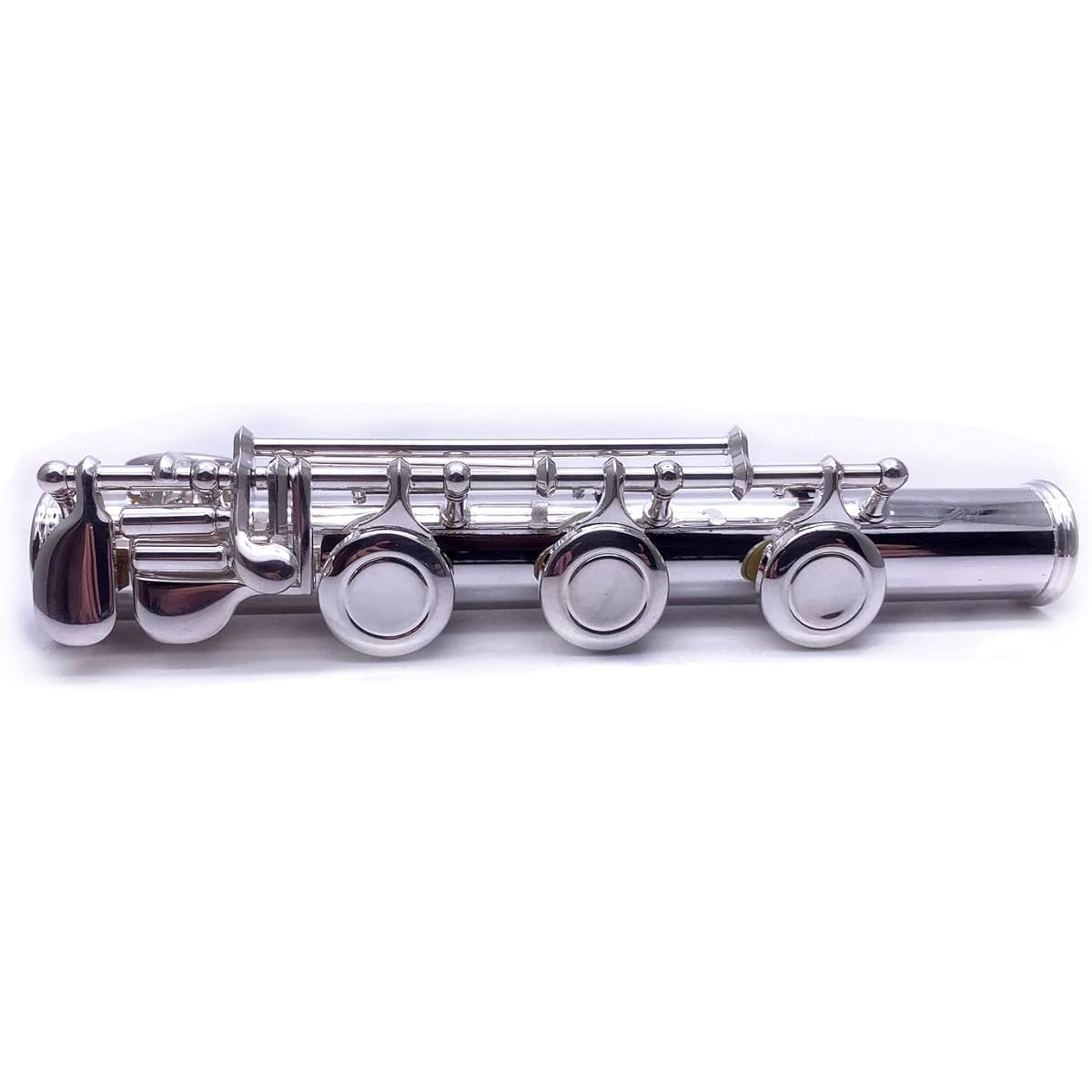 TUOREN 17 Key B Foot Flute Joint Flute Repair Parts Accessories Connector Diameter 20mm Silver Plated