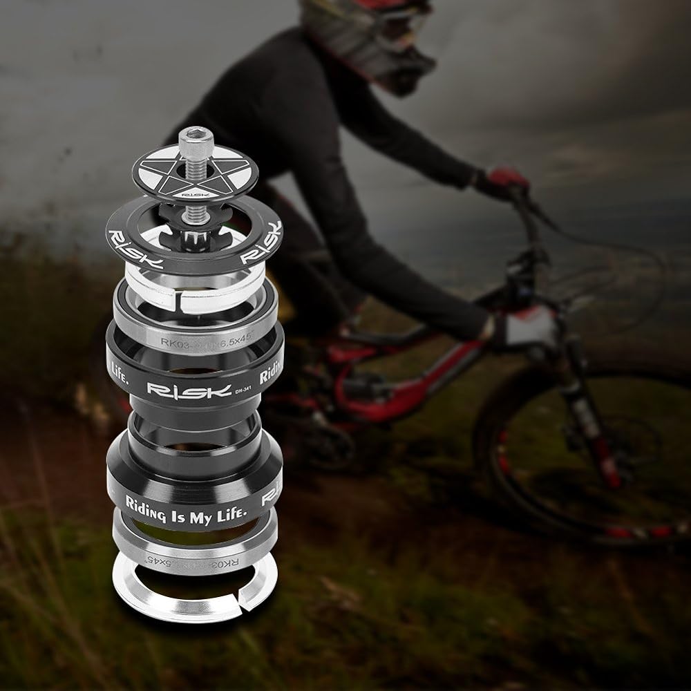 Bike Head Set Bike Head 34mm Bicycle Bearing Head Set 28.6mm Bicycle Parts