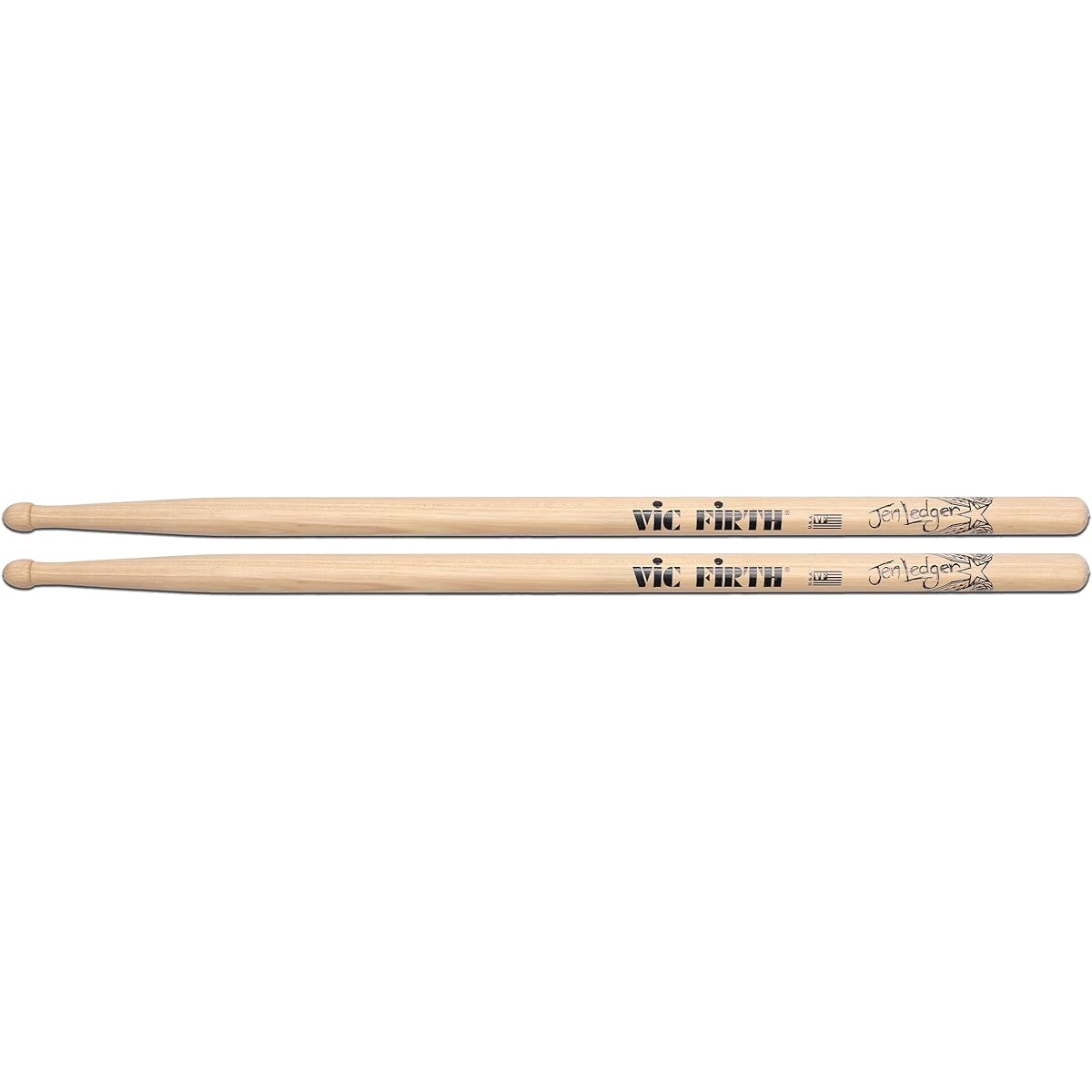 Vic FIrth VFSLED "Jen Ledger Signature American Hickory" Wood Chip Drumstick