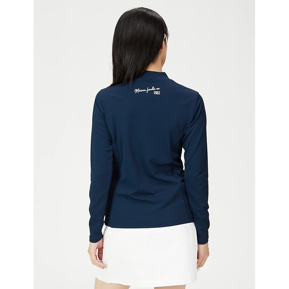 [Le Coq Sportif] 22 Fall/Winter Model Golf Long Sleeve Shirt High Neck Sweat Absorbent Quick Drying Stretch UPF50 Waist Shape Women's
