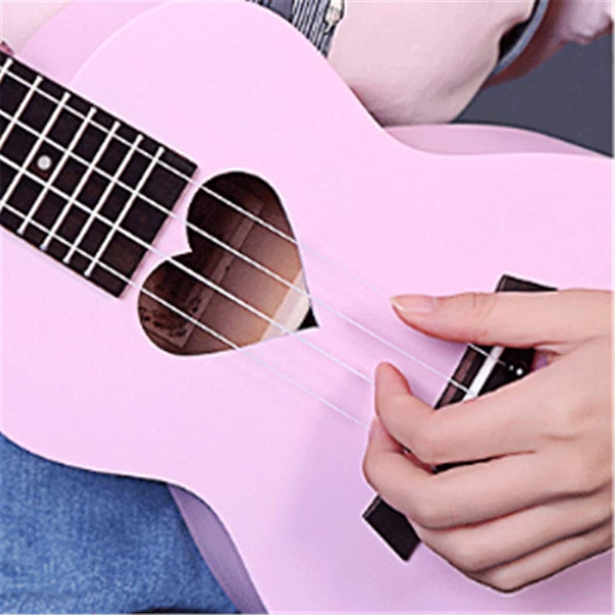 Portable Ukulele Pink Color Beginner Musical Instrument Hawaiian Guitar 23 Ukulele Guitar Beginner Musical Instrument