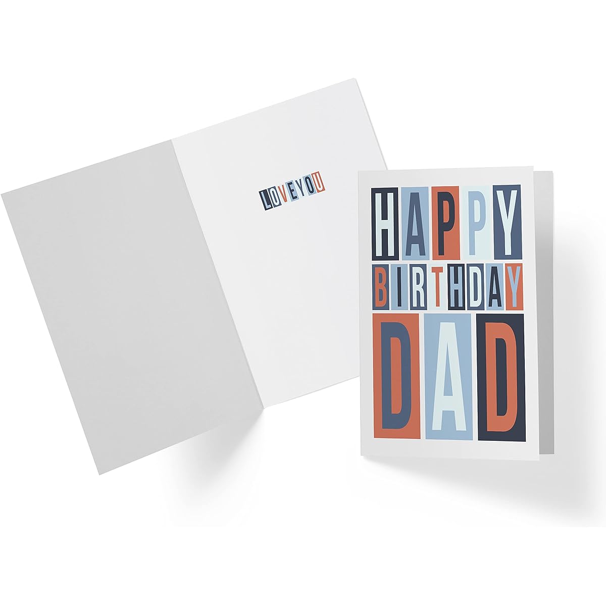 Sweet Birthday Card for Dad Large 5.5 x 8.5 Happy Birthday Dad Card - Birthday Card from Daughter to Dad Father's Birthday Card Karto Dad Rectangle