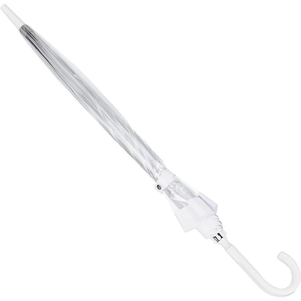[Fulton] Umbrella Bierdcage Bird Cage Umbrella Long Umbrella Transparent Umbrella Women's Gift Present 21-152-52951-00 White Rib Length: Approx. 65cm
