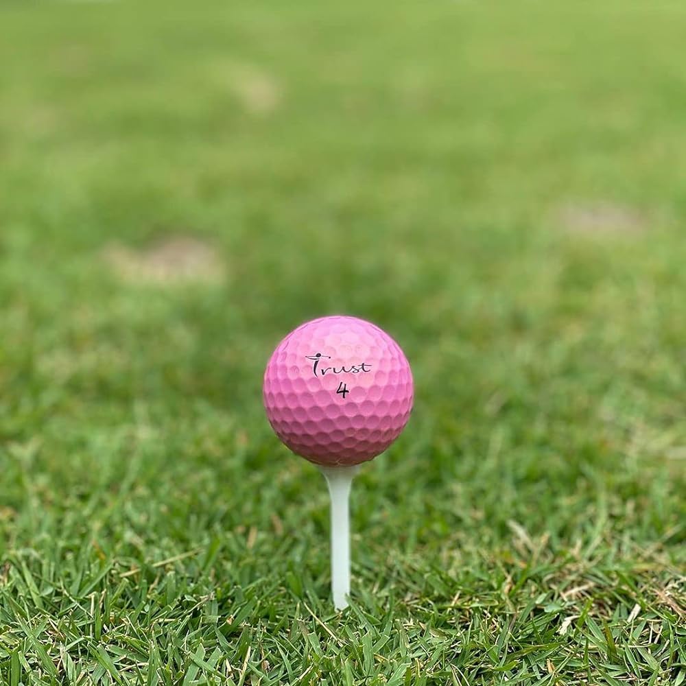 Trust Trust Golf Ball Rosa (Rosa) Non-covering Bright pink with glitter Soft feel Increased flight distance Urethane cover 3-piece reactive core 1 dozen (12 pieces) / 4 dozen (48 pieces) Pearl pink