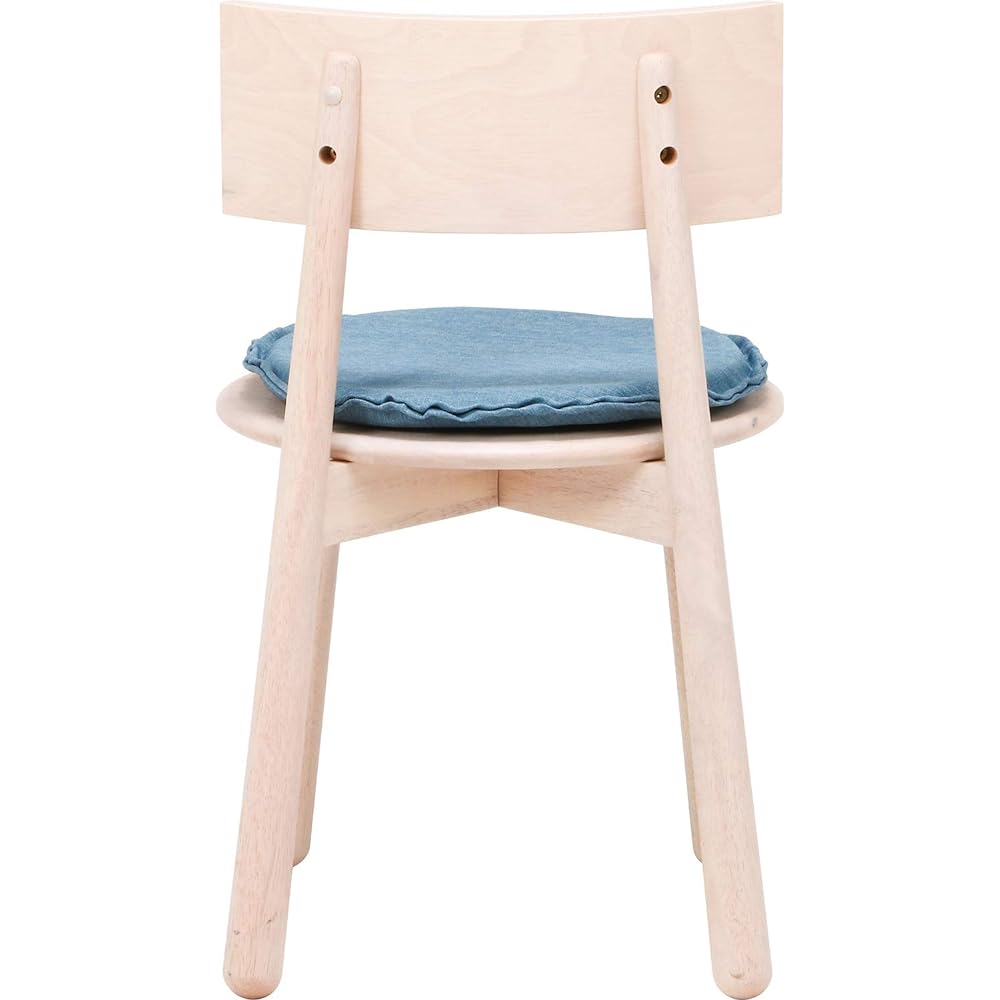 Fuji Boeki Dining Chair Seat Height 42cm White Wash Natural Wood Natural Signature Timba 37666