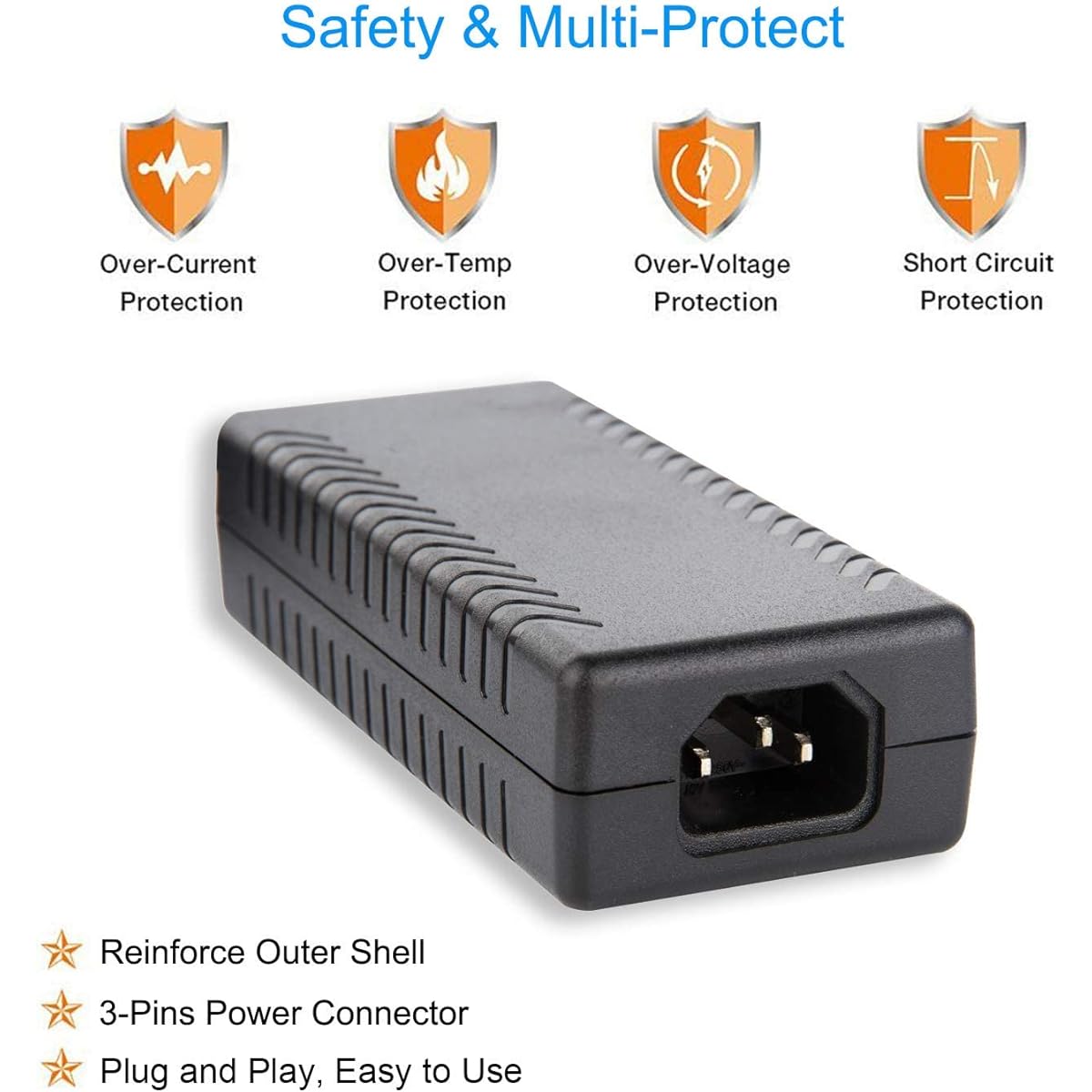 Beelink/TRIGKEY Mini PC 19V 3A Power Adapter (Input AC 100V-240V, Output DC 19 Volts, 3 Amps 57 Watts) for DC Universal Security Camera Router 2023